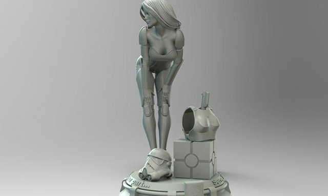 星球大战冲锋队女孩-3D打印模型插图2