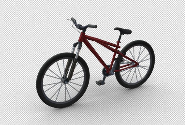 定制街型自行车3d模型插图