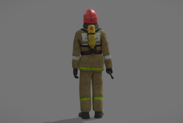 森林警察 消防员 救援队 消防战士 119 火警3d模型下载插图1