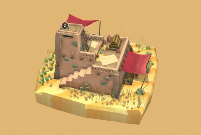 古老的埃及城堡3d模型插图1