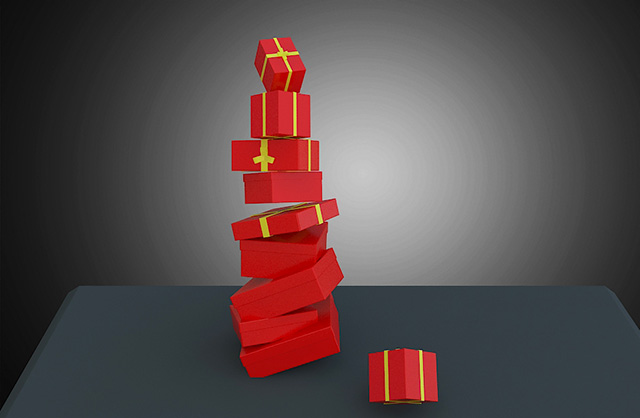 礼盒雕像3d模型插图