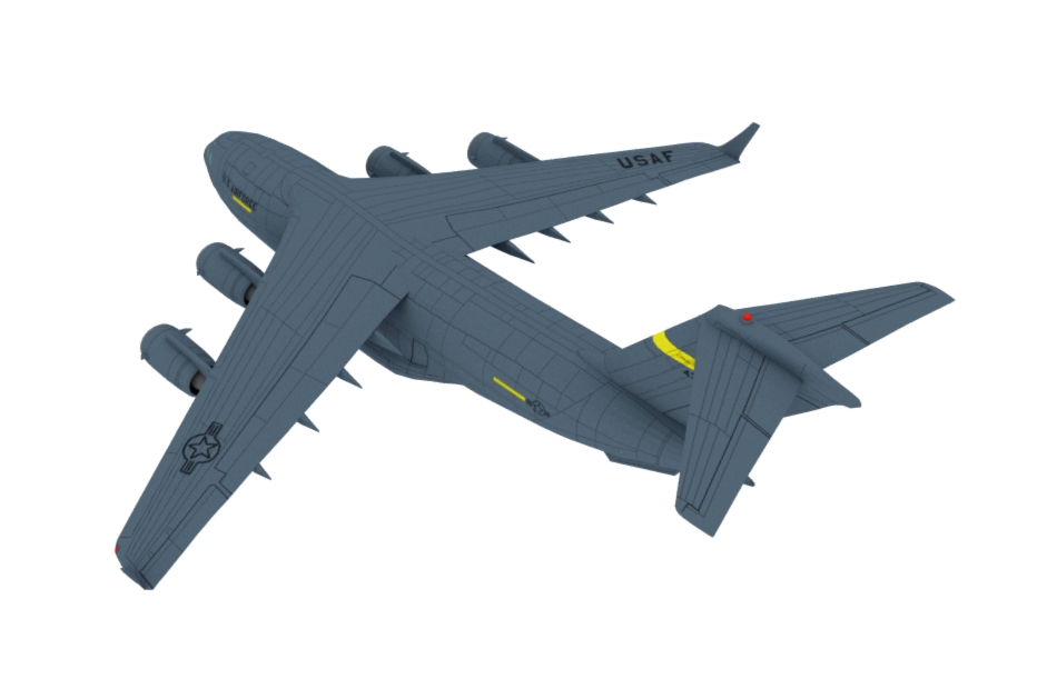 美国大型运输机-C17运输机3d模型插图2