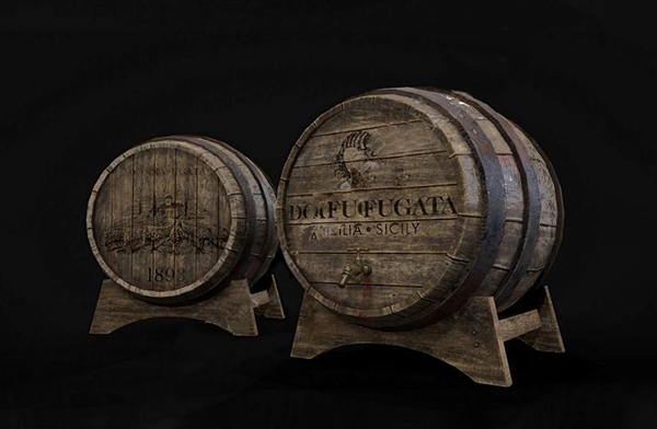 老旧的酒桶Old Wine Barrel次世代3d模型插图1