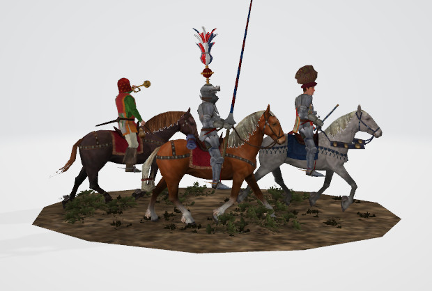 中世纪欧洲骑兵 骑士 士兵3d模型下载插图