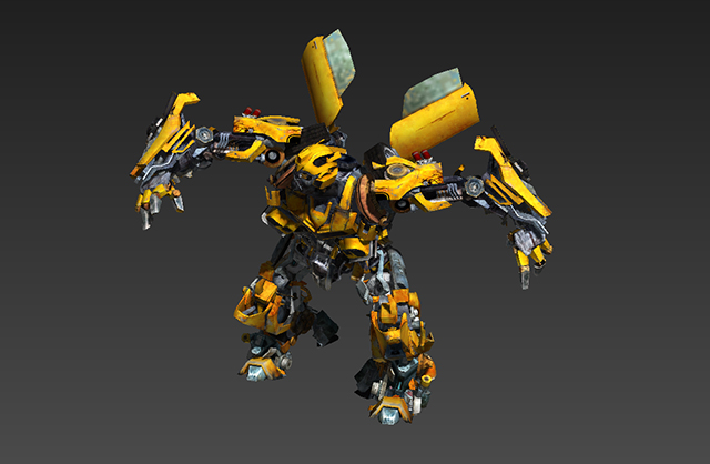 大黄蜂变形金刚变身汽车人动画3d模型下载插图1