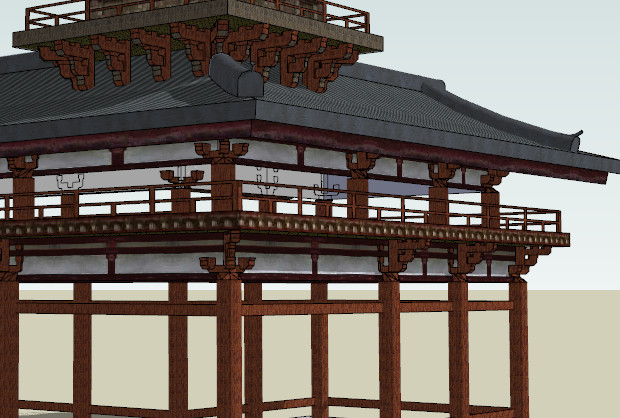 古典中式风 景区亭房 古建筑楼设计SketchUp模型插图2