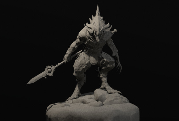 全面战争：战锤 2 怪物战士高质量obj模型插图