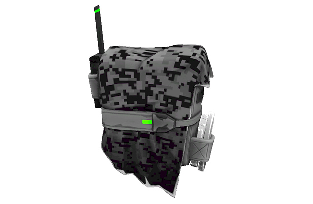 现代军事双肩包3d模型插图