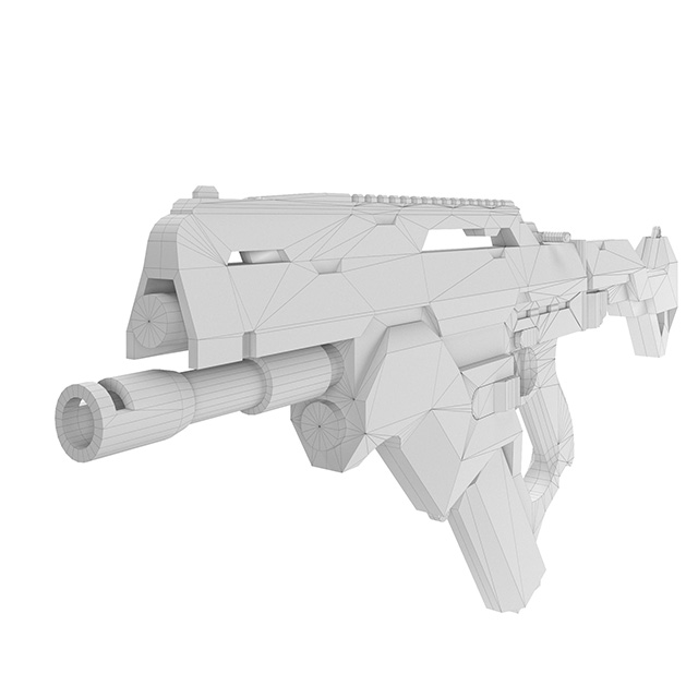 SMG MI-07步枪3d模型插图2