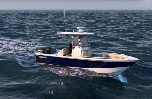 运动 钓鱼船 小游艇 快艇3d模型插图