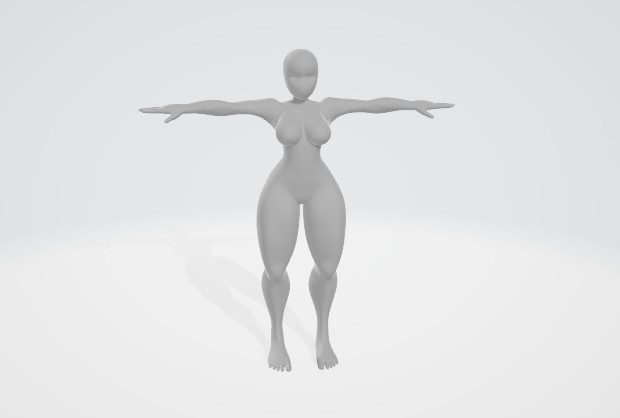 动漫裸体人物走路动作基础模型下载插图1