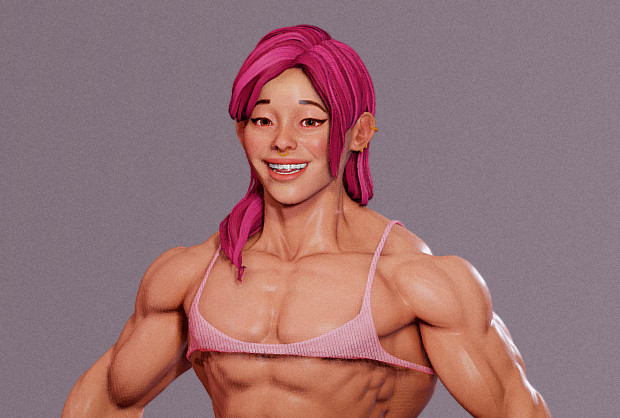 搞笑韩国肌肉男大叔健身运动员人物模型插图1