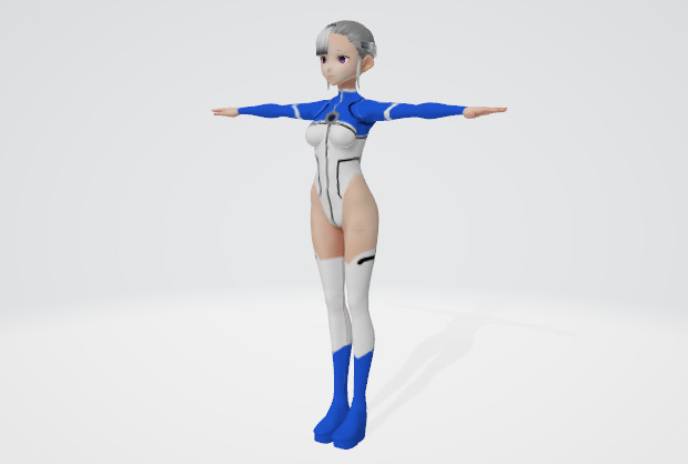 小萝莉 科幻人物 女战士 二次元 女孩 动漫人物3d模型插图1