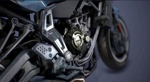 雅马哈摩托车Yamaha FZ-3d模型插图1