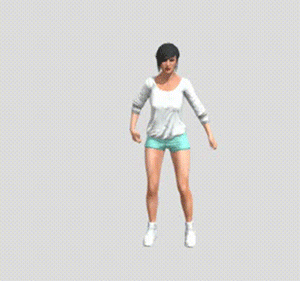 跳舞的女孩fbx模型下载插图