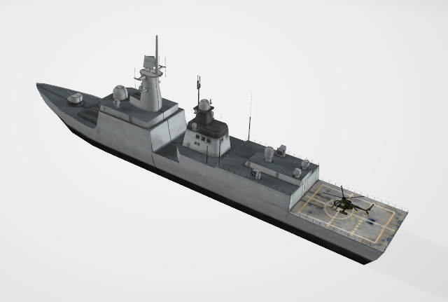 护卫舰 巡洋舰 军舰CG模型下载插图