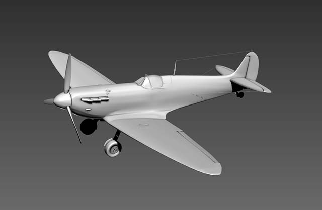 喷火式战斗机cg模型插图