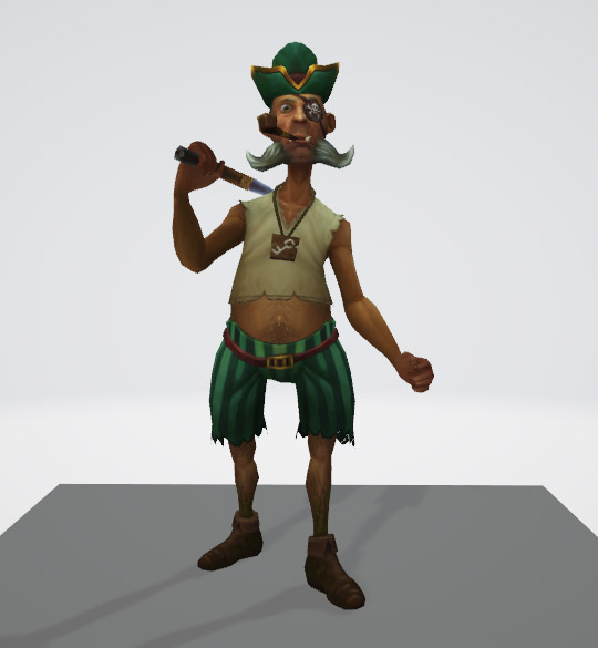 海盗游戏角色3d模型插图
