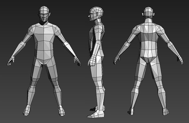 low poly人物基础人体模型下载插图