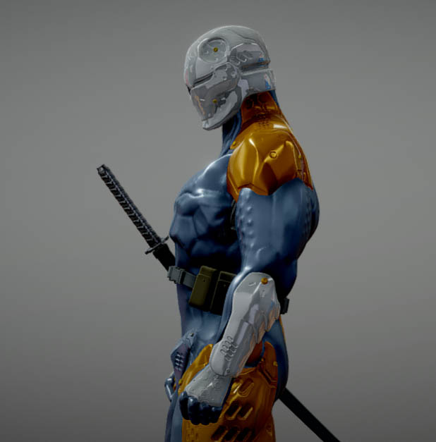 Gray Fox – Metal Gear Solid合金装备机械武士3d模型插图