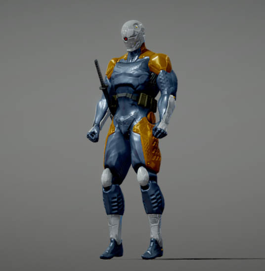 Gray Fox – Metal Gear Solid合金装备机械武士3d模型插图1