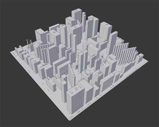 城市建筑背景素材3d模型插图2