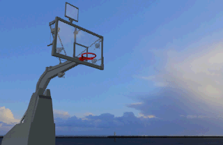 篮球投篮动画c4d模型插图
