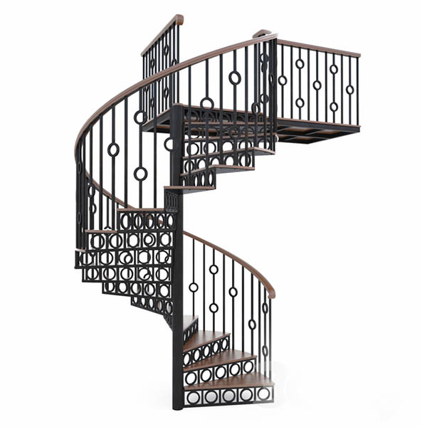 旋转楼梯扶梯3d模型插图1
