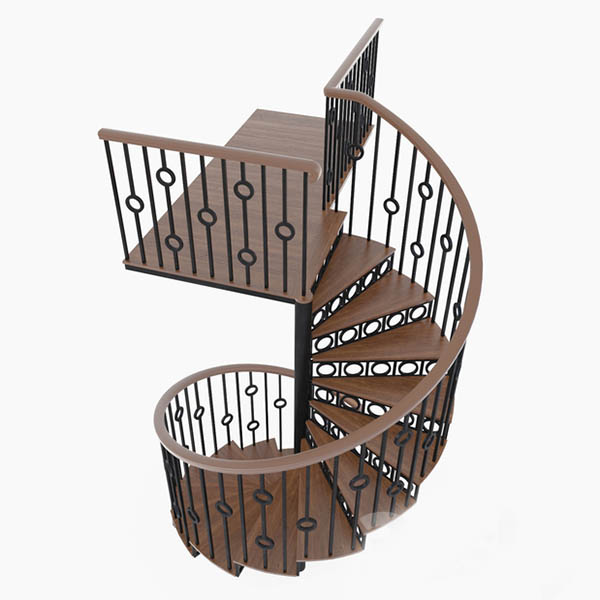 旋转楼梯扶梯3d模型插图