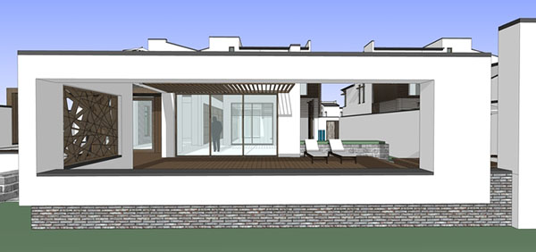 新中式风格两层别墅住宅sketchup模型插图1