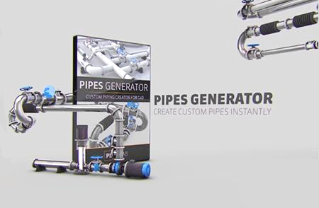 Pipes-Generator管道发电机c4d模型下载插图2