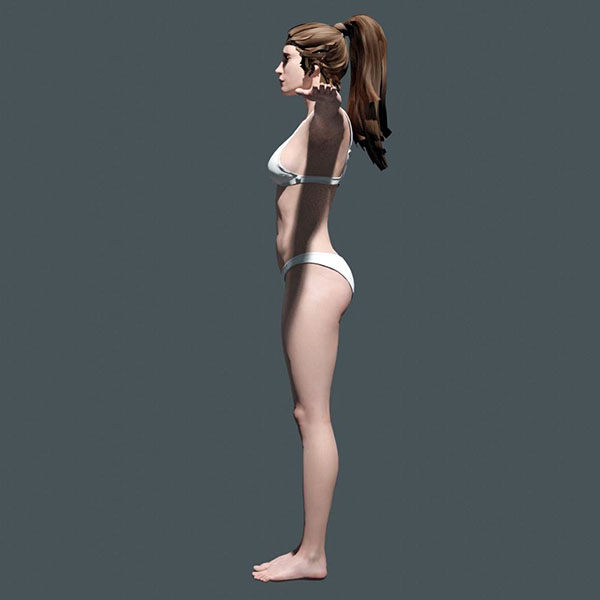 人类女性3D模型文件插图3