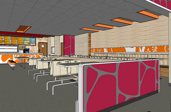 店面 餐饮店店铺设计sketchup模型插图1