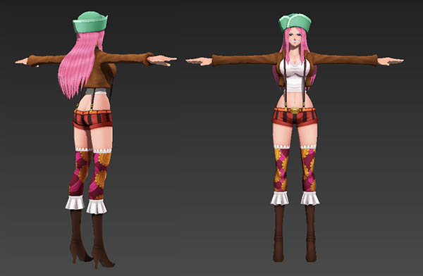 乔艾莉·波妮 Jewelry Bonney 海贼王3d模型（带骨骼绑定）插图