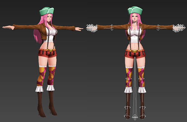 乔艾莉·波妮 Jewelry Bonney 海贼王3d模型（带骨骼绑定）插图1