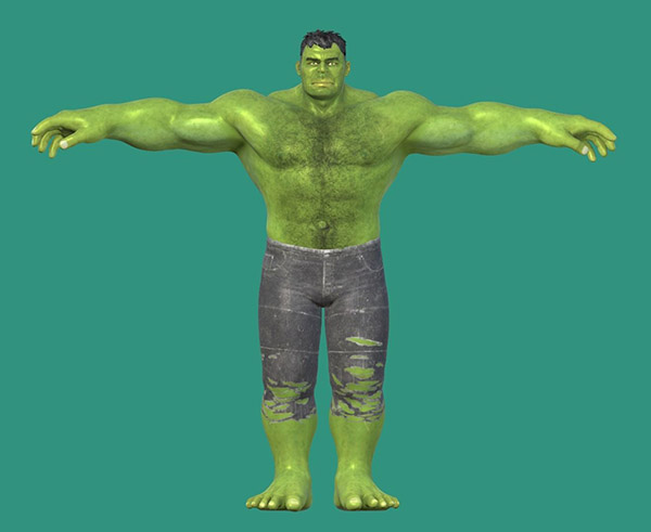 hulk_rig_v01.7绿巨人maya绑定模型插图2