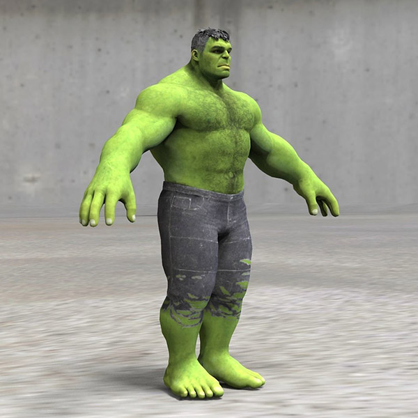 hulk_rig_v01.7绿巨人maya绑定模型插图4