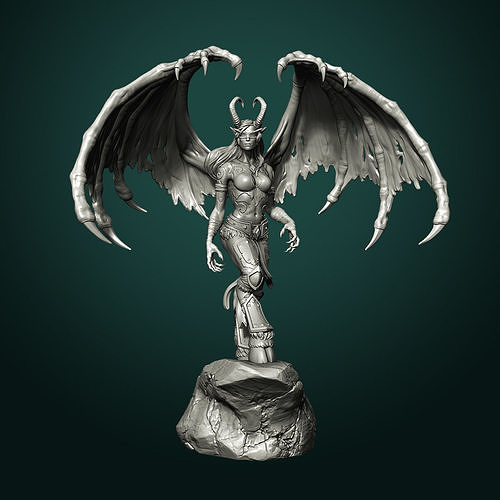 恶魔猎人魔兽世界粉丝3D打印模型插图3