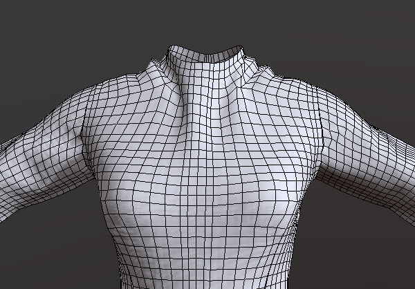 cloth sim演示的Ray II服装形状3d模型插图1