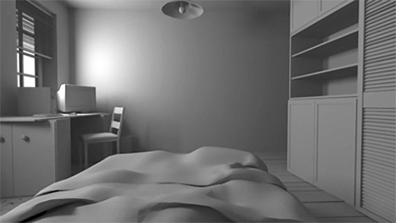 精致的卧室房间室内场景maya模型下载插图1