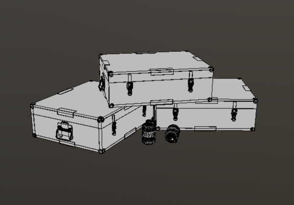 Box for Grenade手榴弹箱3d模型插图1