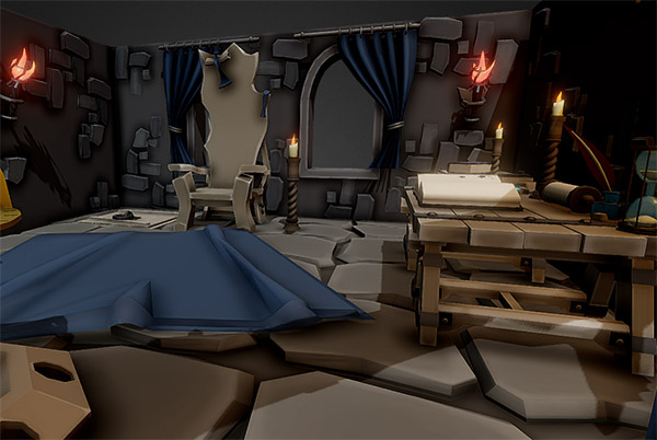 巫师的实验室室内场景3d游戏模型插图1
