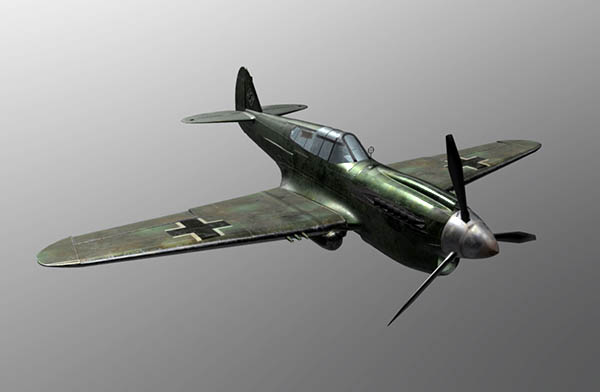 德国喷火式战斗机cg模型插图