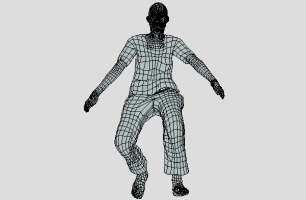 女僵尸走路-动画模型插图2