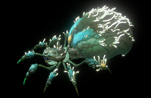 绿色巨型蜘蛛王怪物3d模型插图1