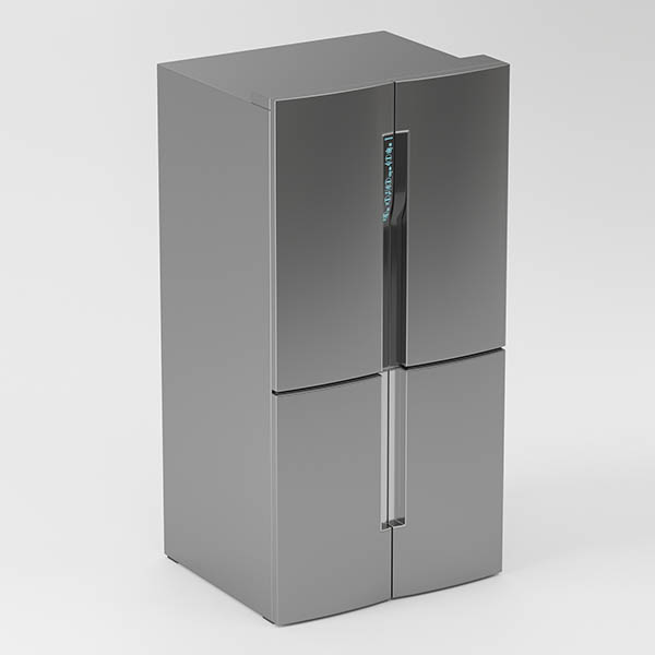Samsung 三星双开冰箱3d模型插图