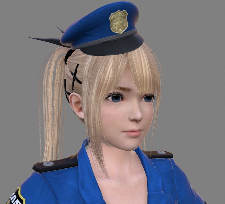 DOA5角色模型_玛丽罗斯_警服插图1