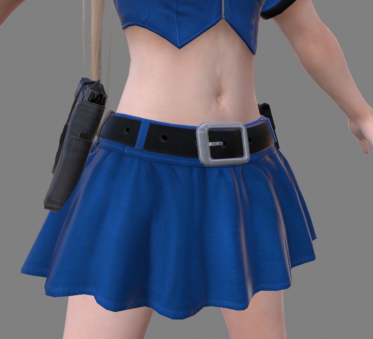 DOA5角色模型_玛丽罗斯_警服插图3