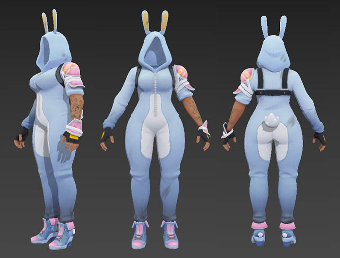 F_LRG_BunnySuit_01_Export兔宝宝套装游戏皮肤模型插图