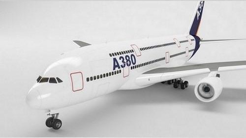 Airbus A380 3D Model飞机模型插图